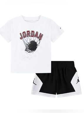 NWOT Nike Jordan Hoop Styles Basketball Toddler Boy Set